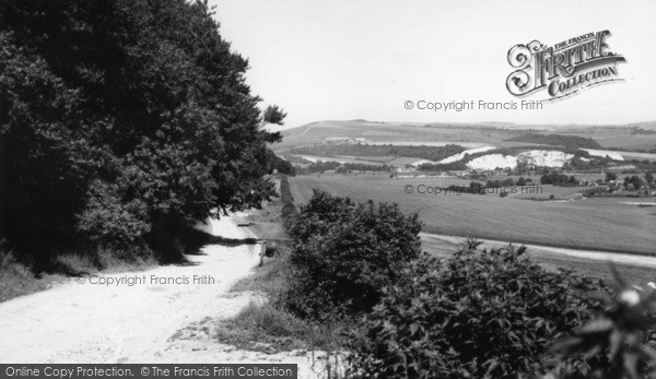 Photo of Bury, The Downs Above c.1960