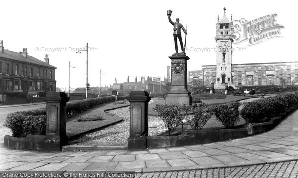 Photo of Bury, The Whitehead Clock Tower c.1955