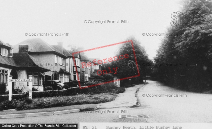 Photo of Bushey Heath, Little Bushey Lane c.1955