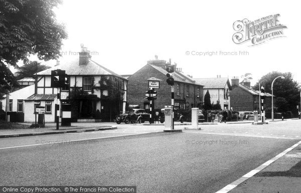 Photo of Bushey Heath, the Alpine Restaurant and Cross Roads c1955