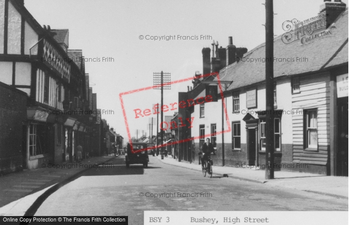 Photo of Bushey, High Street c.1955