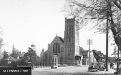 St Peter's Church c.1955, Bushey