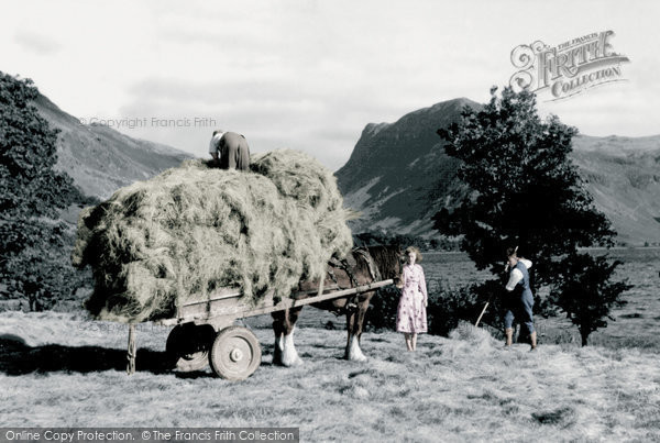 Photo of Buttermere, Haymaking c.1955