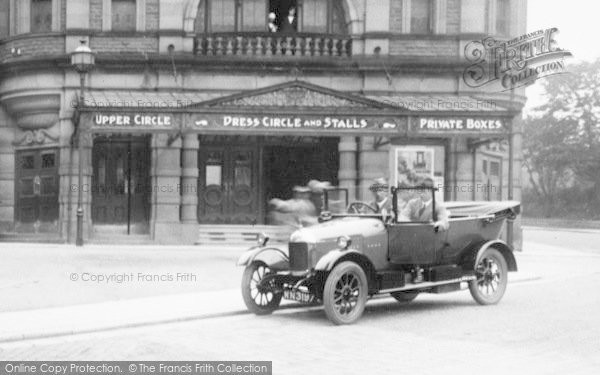 Photo of Buxton, A Car At The Opera House Entrance 1923