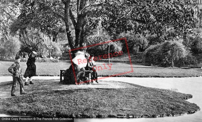 Photo of Buxton, Buxton Hall Gardens, The Island c.1862