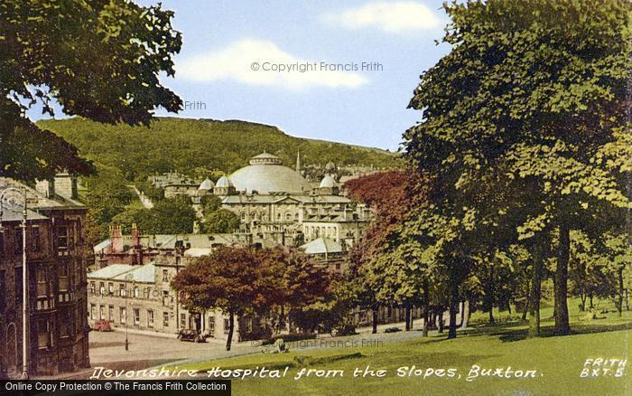 Photo of Buxton, Devonshire Royal Hospital From Slopes c.1955