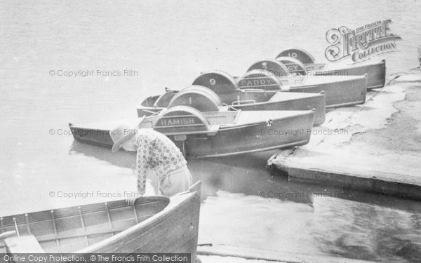 Photo of Buxton, Pedal Boats In The Pavilion Gardens 1932