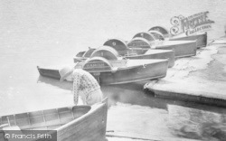 Pedal Boats In The Pavilion Gardens 1932, Buxton