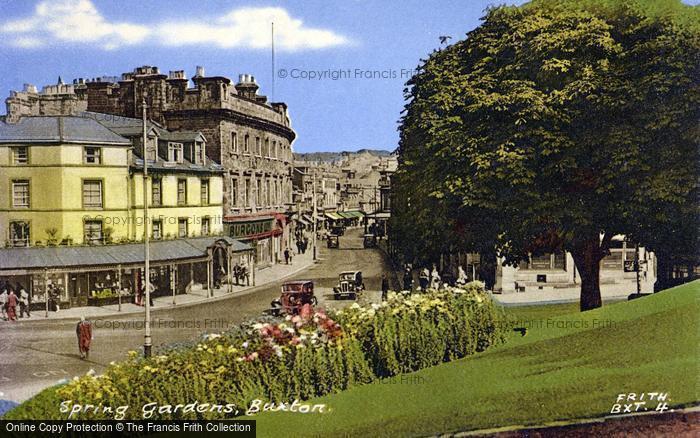 Photo of Buxton, Spring Gardens c.1955