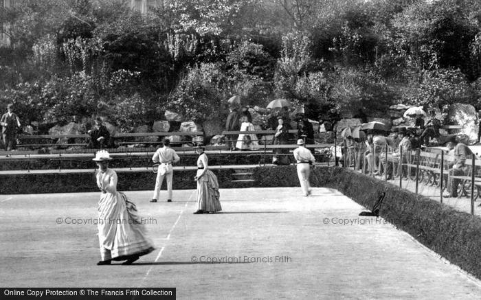Photo of Buxton, Tennis At The Pavilion Gardens 1886
