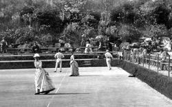 Tennis At The Pavilion Gardens 1886, Buxton
