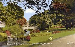 The Bridge, Pavilion Gardens c.1955, Buxton