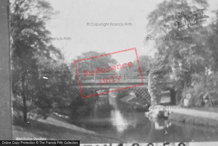 Photo of Buxton, The Pavilion Gardens, Iron Bridge 1886