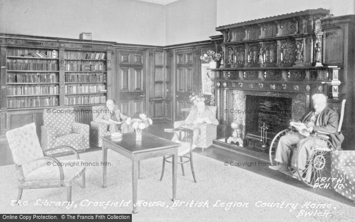 Photo of Bwlch, The Library, Crosfield House, British Legion Country Home c.1950