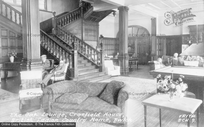 Photo of Bwlch, The Oak Lounge, Crosfield House, British Legion Country Home c.1950