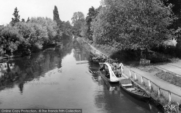 Photo of Byfleet, River Wey From Parvis Bridge c.1955