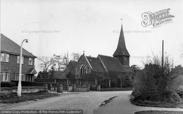 Photo of Byfleet, St Mary's Church c.1955