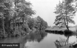 The River Wey c.1960, Byfleet