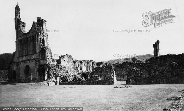 Photo of Byland Abbey, c.1960