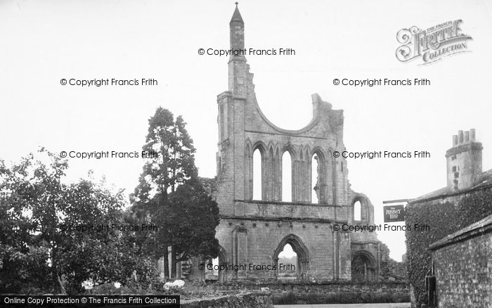 Photo of Byland Abbey, c.1960