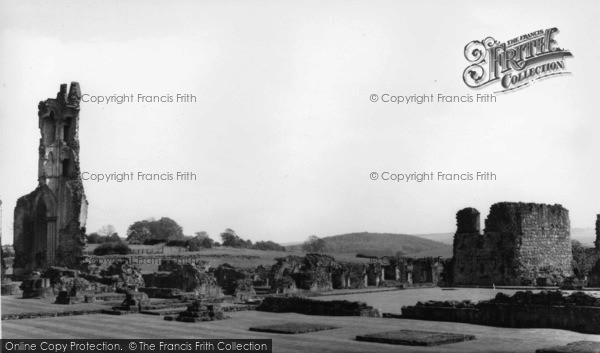 Photo of Byland Abbey, The Cloister c.1965