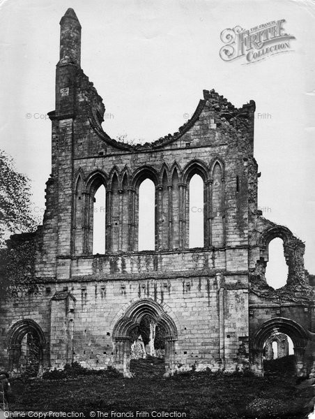 Photo of Byland Abbey, West Front c.1866