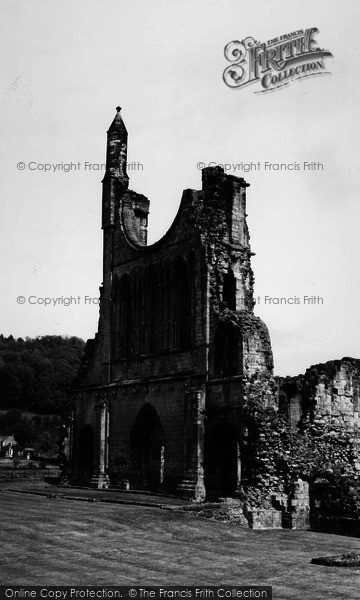 Photo of Byland Abbey, West Front c.1965