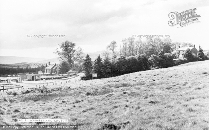 Photo of Byrness, Hotel And Church c.1965