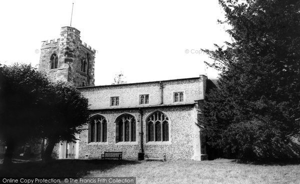 Photo of Caddington, All Saints Church c.1960
