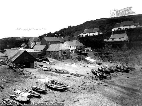 Photo of Cadgwith, From Bathing Rock 1899