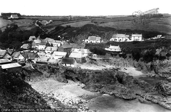 Photo of Cadgwith, From Devil's Frying Pan 1899