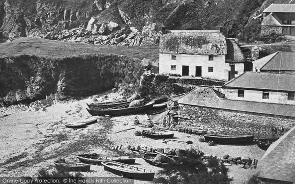 Photo of Cadgwith, The Beach c.1876