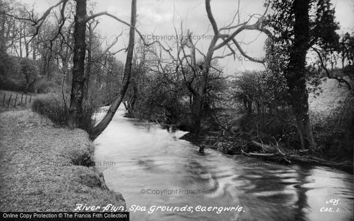 Photo of Caergwrle, River Alyn c.1955