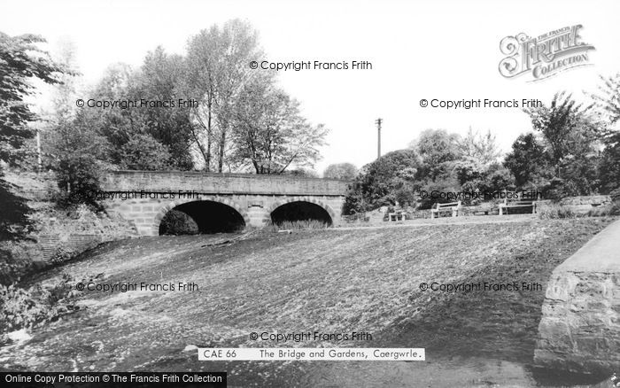 Photo of Caergwrle, The Bridge And Gardens c.1965