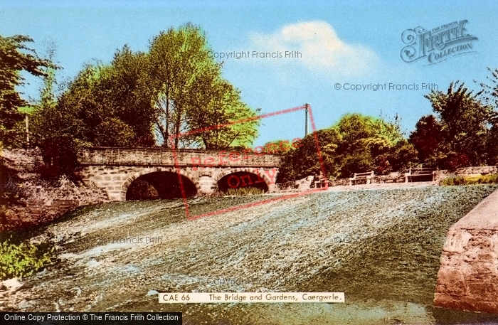 Photo of Caergwrle, The Bridge And Gardens c.1965