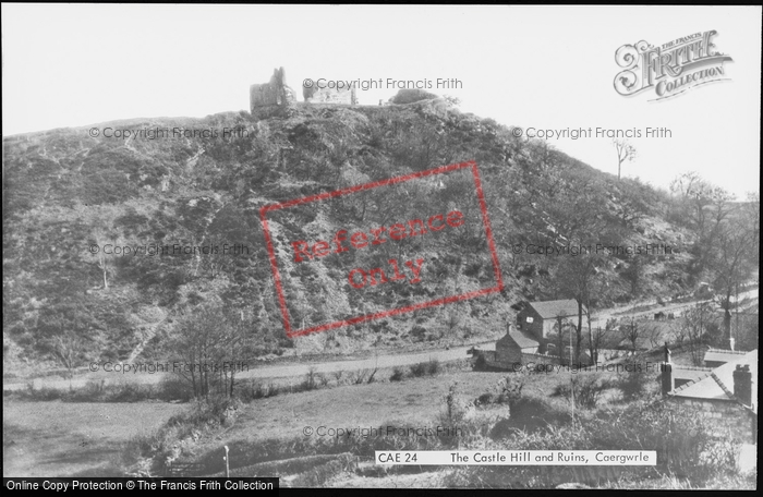 Photo of Caergwrle, The Castle Hill And Ruins c.1955