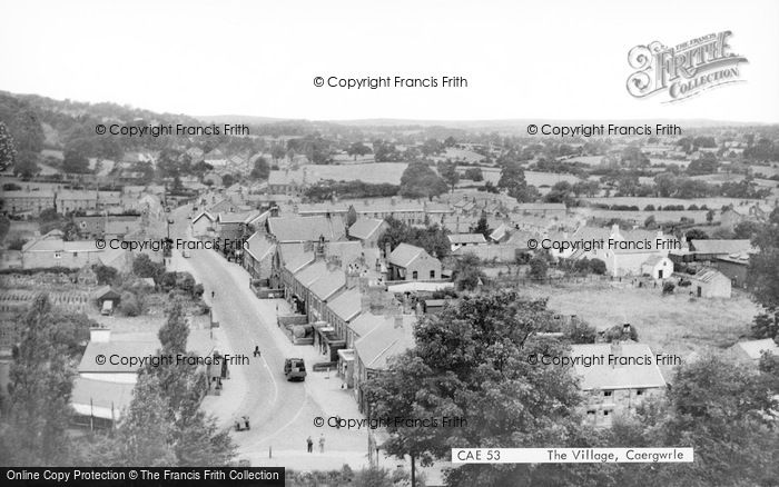 Photo of Caergwrle, The Village c.1955