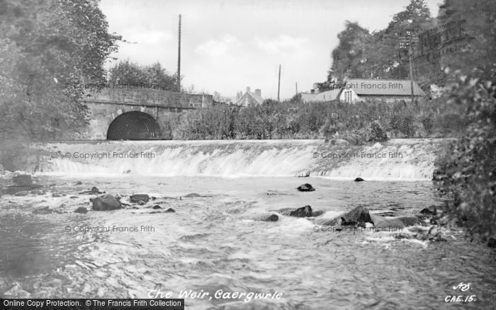 Photo of Caergwrle, The Weir c.1955