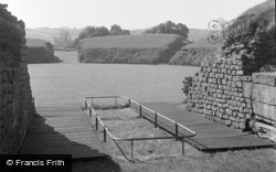 Remains Of Roman Amphitheatre 1949, Caerleon