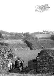 Visiting The Roman Amphitheatre 1954, Caerleon