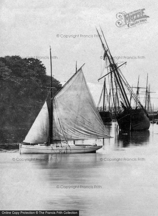 Photo of Caernarfon, Boats 1890