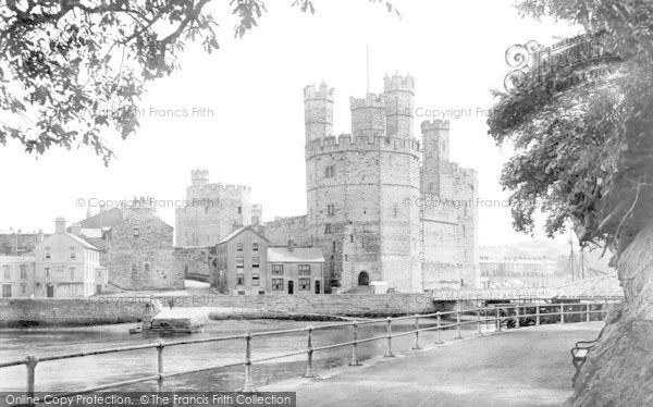 Photo of Caernarfon, Castle And Aber Bridge 1921