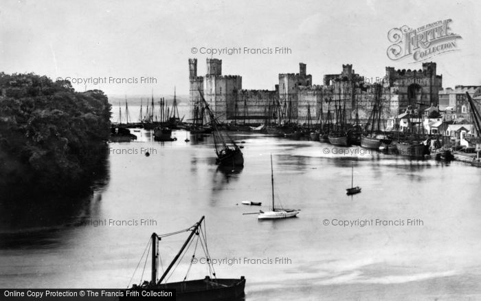 Photo of Caernarfon, Castle And Slate Quay c.1880