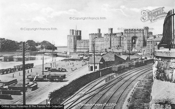 Photo of Caernarfon, Castle From The Railway 1921