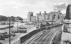 Castle From The Railway 1921, Caernarfon