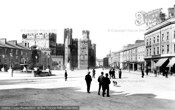 Photo of Caernarfon, Castle Square 1906