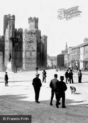 People In Castle Square 1906, Caernarfon