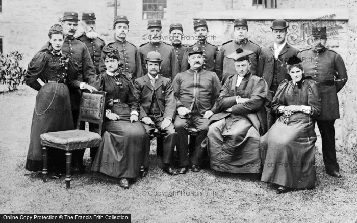Photo of Caernarfon, Staff Of The County Gaol c.1892