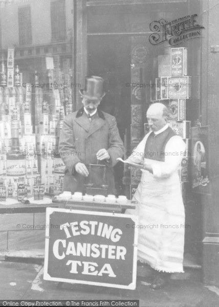Photo of Caernarfon, Testing Canister Tea c.1915