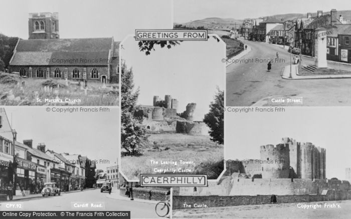 Photo of Caerphilly, Composite c.1955